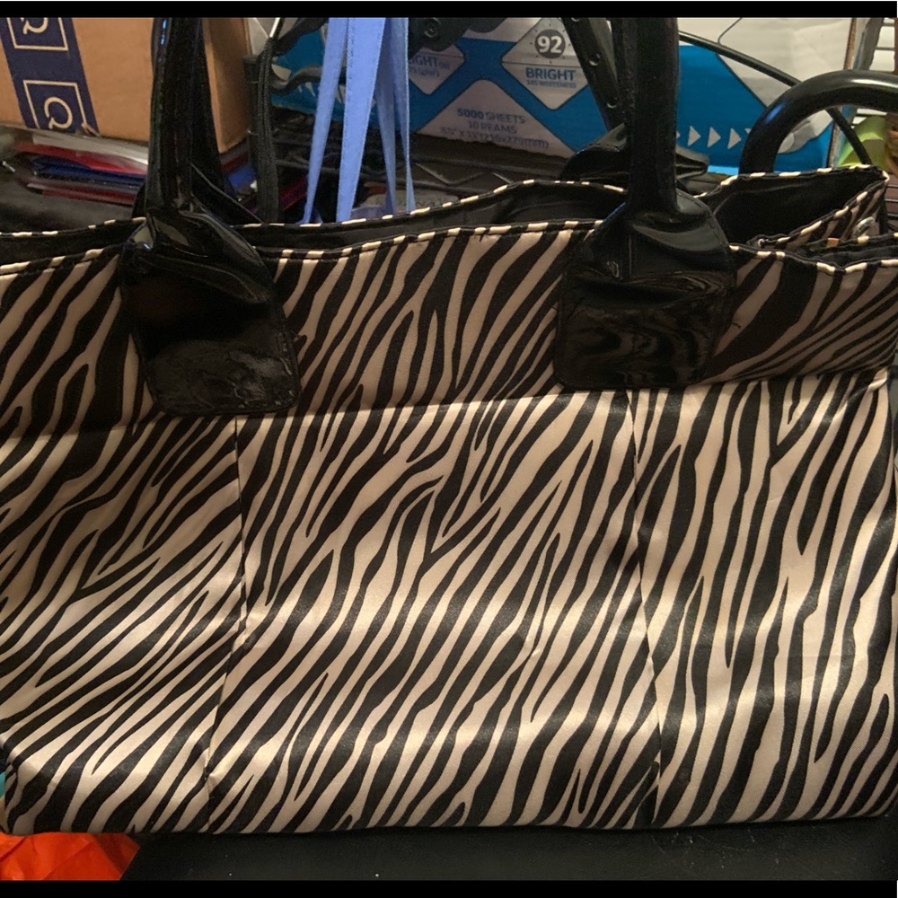 Zebra print bag or purse